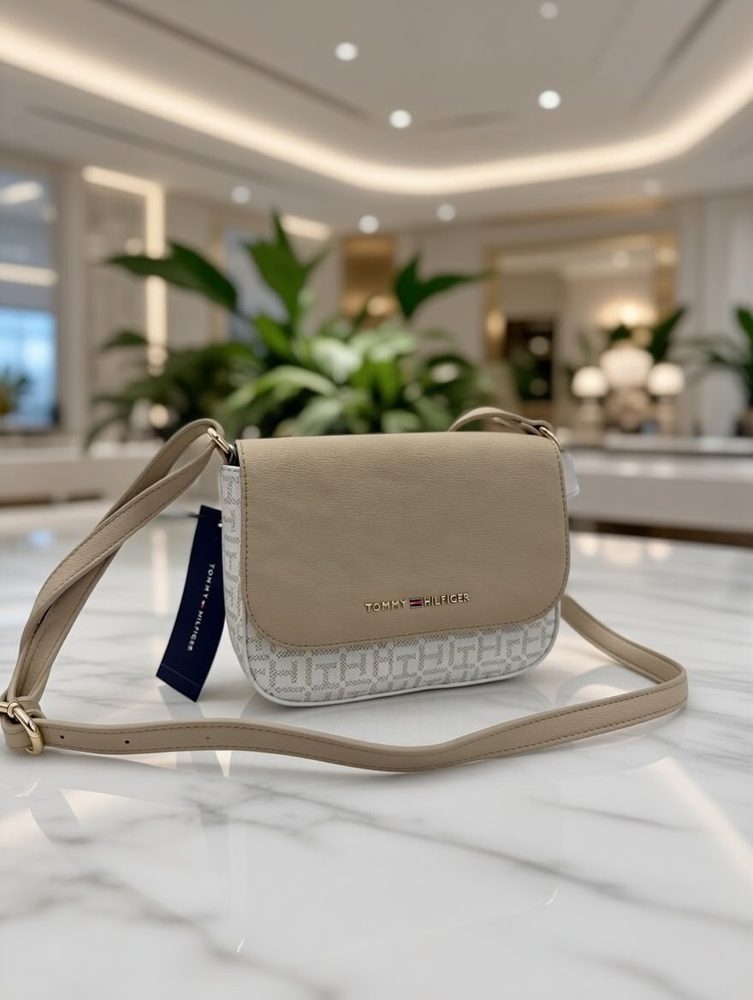 Tommy Hilfiger Bolso Flap Beige